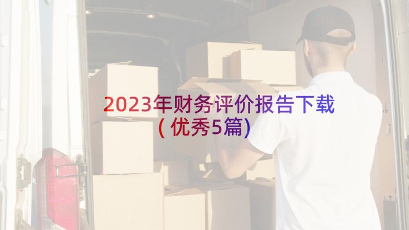 2023年财务评价报告下载(优秀5篇)