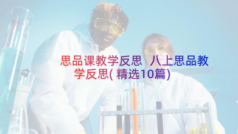 思品课教学反思 八上思品教学反思(精选10篇)