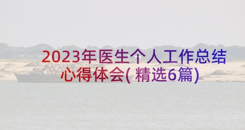 2023年医生个人工作总结心得体会(精选6篇)