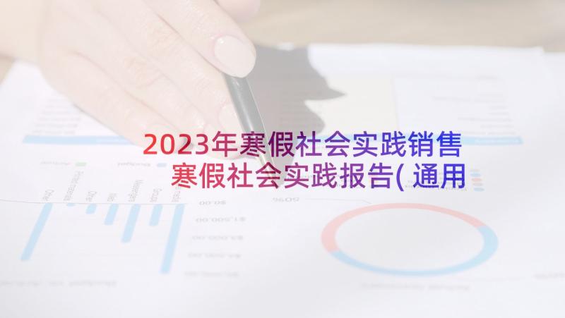 2023年寒假社会实践销售 寒假社会实践报告(通用6篇)