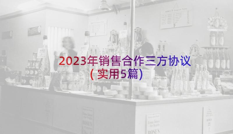 2023年销售合作三方协议(实用5篇)