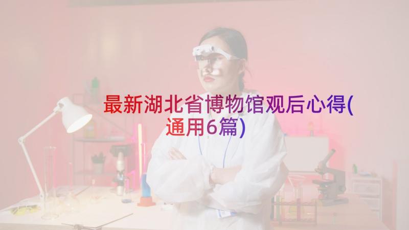 最新湖北省博物馆观后心得(通用6篇)