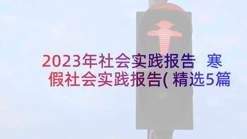 2023年社会实践报告 寒假社会实践报告(精选5篇)