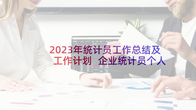 2023年统计员工作总结及工作计划 企业统计员个人工作总结与计划(汇总5篇)