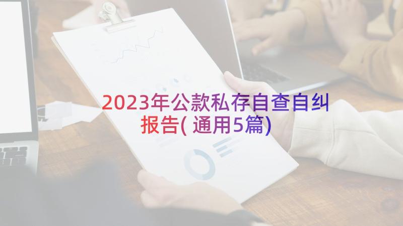 2023年公款私存自查自纠报告(通用5篇)