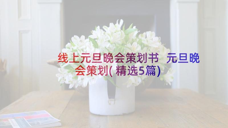 线上元旦晚会策划书 元旦晚会策划(精选5篇)