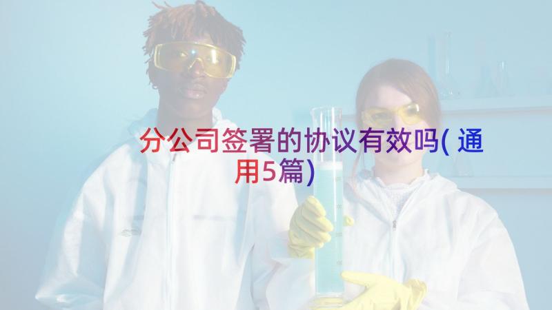 分公司签署的协议有效吗(通用5篇)