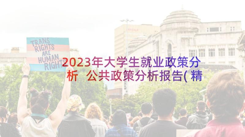 2023年大学生就业政策分析 公共政策分析报告(精选10篇)