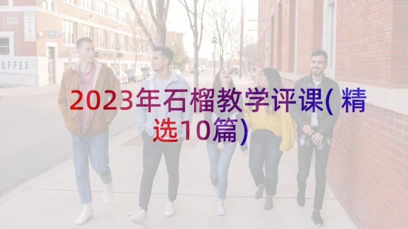 2023年石榴教学评课(精选10篇)