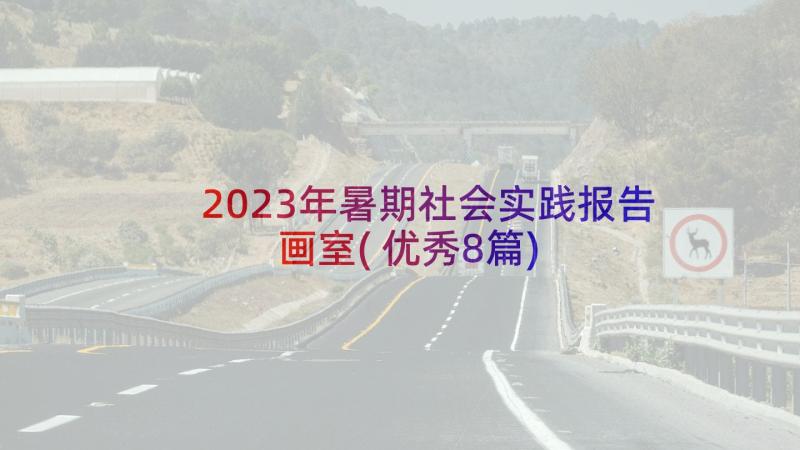 2023年暑期社会实践报告画室(优秀8篇)