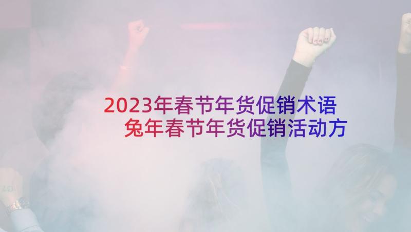 2023年春节年货促销术语 兔年春节年货促销活动方案策划(优质5篇)