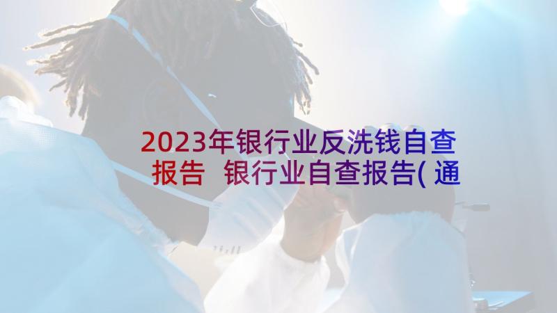 2023年银行业反洗钱自查报告 银行业自查报告(通用5篇)