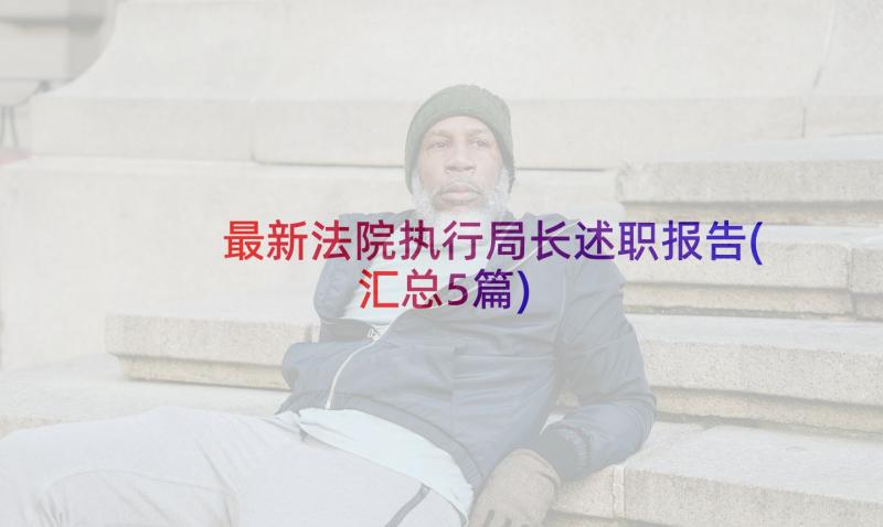 最新法院执行局长述职报告(汇总5篇)