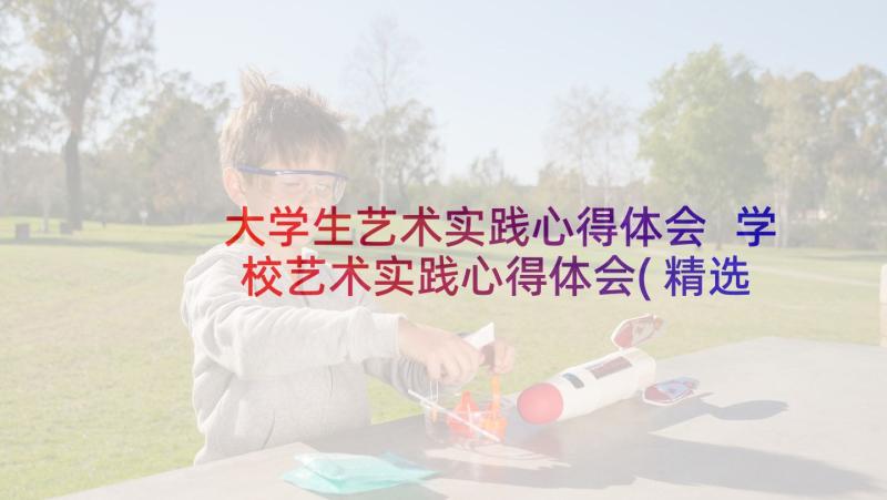 大学生艺术实践心得体会 学校艺术实践心得体会(精选9篇)