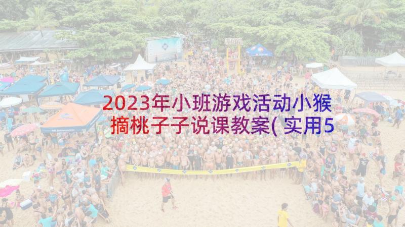 2023年小班游戏活动小猴摘桃子子说课教案(实用5篇)