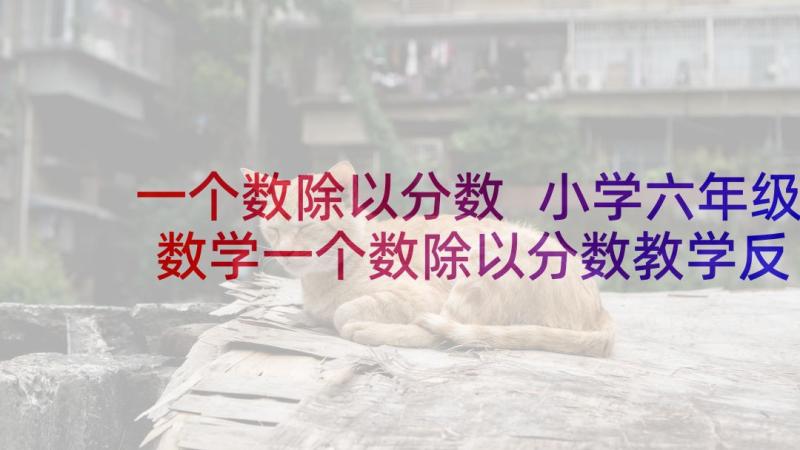 一个数除以分数 小学六年级数学一个数除以分数教学反思(优质5篇)