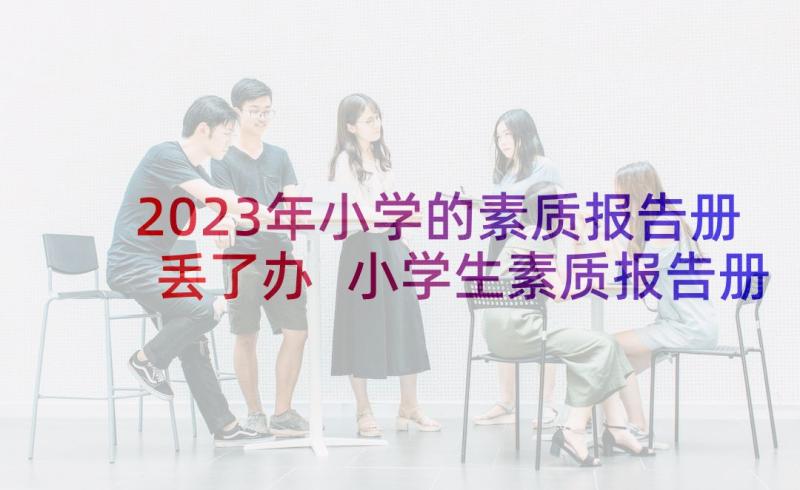 2023年小学的素质报告册丢了办 小学生素质报告册自我评价(模板8篇)