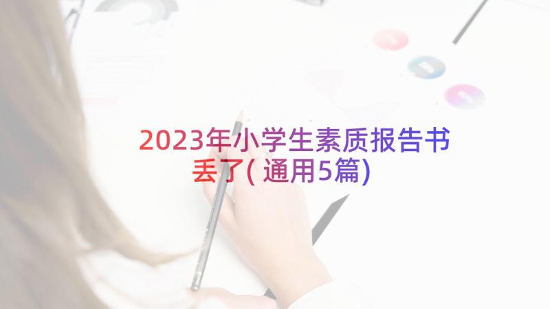 2023年小学生素质报告书丢了(通用5篇)