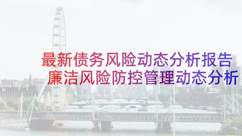 最新债务风险动态分析报告 廉洁风险防控管理动态分析报告(实用5篇)