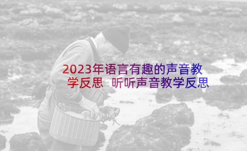 2023年语言有趣的声音教学反思 听听声音教学反思(大全10篇)