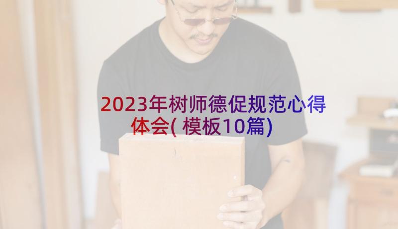 2023年树师德促规范心得体会(模板10篇)