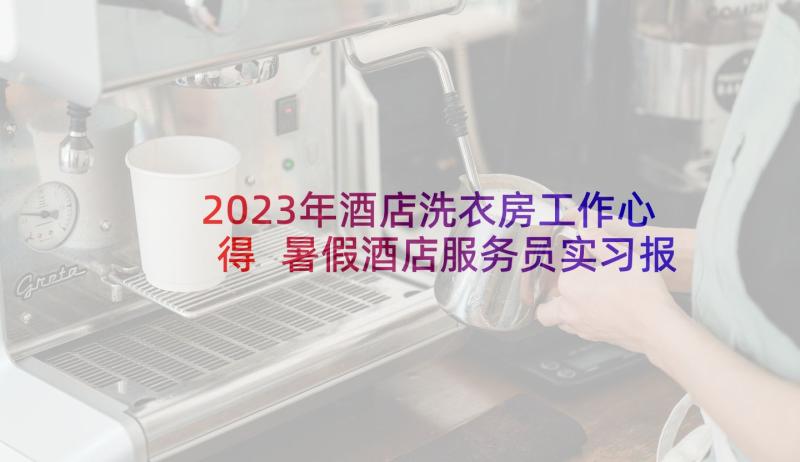 2023年酒店洗衣房工作心得 暑假酒店服务员实习报告(模板6篇)