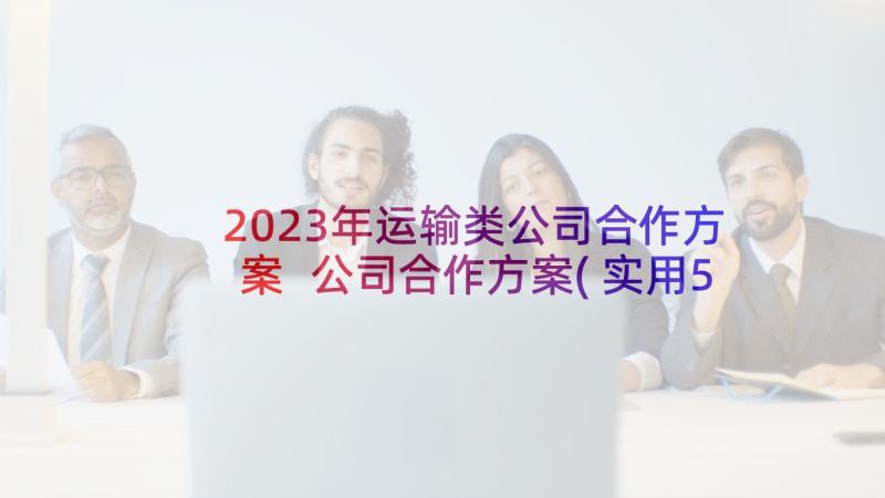 2023年运输类公司合作方案 公司合作方案(实用5篇)