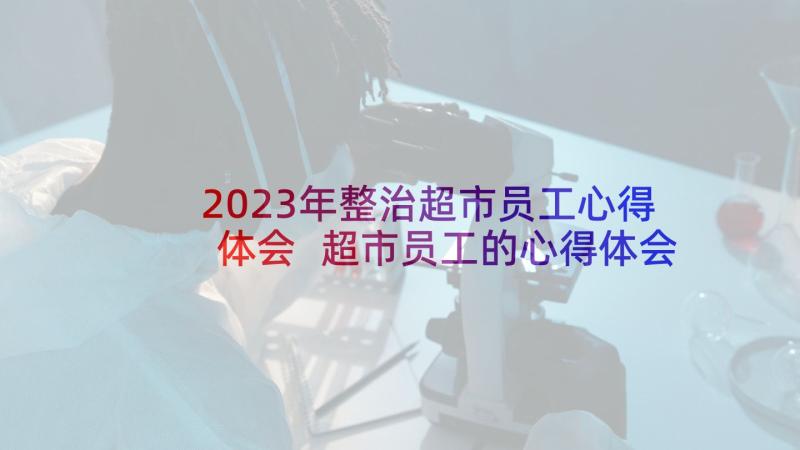 2023年整治超市员工心得体会 超市员工的心得体会(汇总10篇)