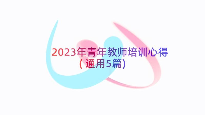 2023年青年教师培训心得(通用5篇)