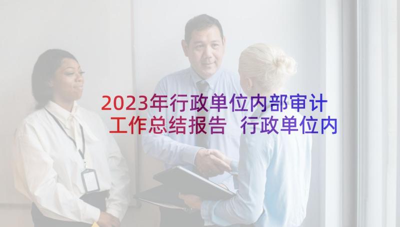 2023年行政单位内部审计工作总结报告 行政单位内部审计工作总结(实用5篇)