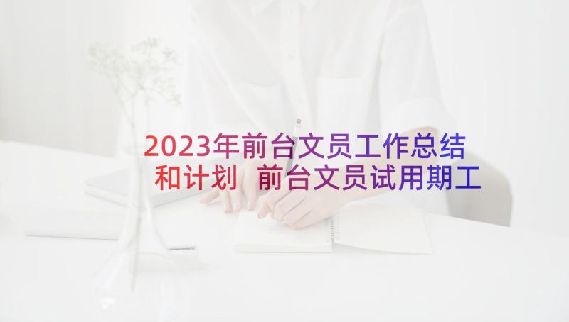 2023年前台文员工作总结和计划 前台文员试用期工作总结(通用9篇)