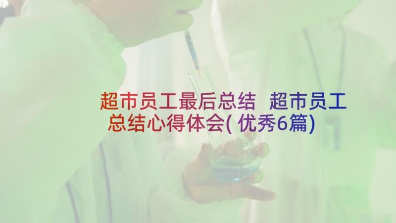 超市员工最后总结 超市员工总结心得体会(优秀6篇)