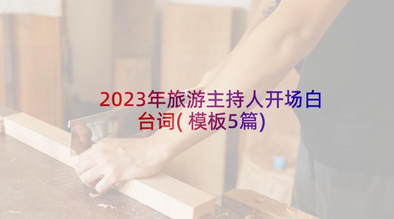 2023年旅游主持人开场白台词(模板5篇)