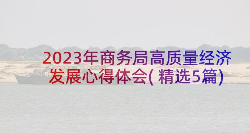 2023年商务局高质量经济发展心得体会(精选5篇)