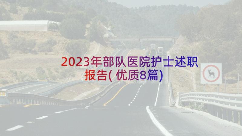 2023年部队医院护士述职报告(优质8篇)