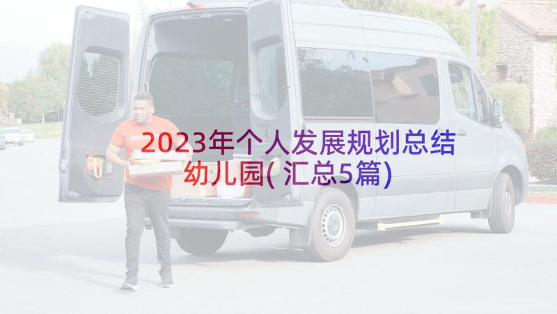 2023年个人发展规划总结幼儿园(汇总5篇)