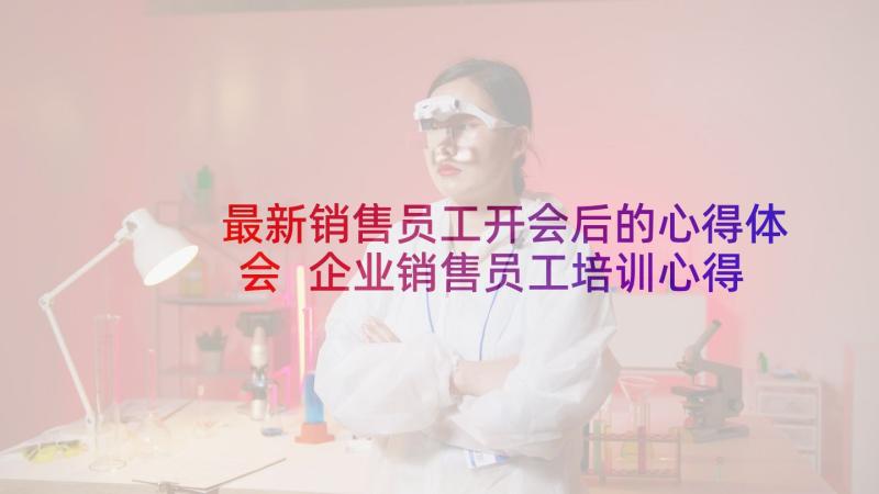 最新销售员工开会后的心得体会 企业销售员工培训心得体会(通用7篇)