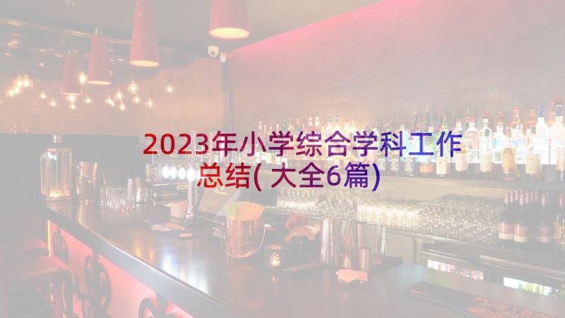 2023年小学综合学科工作总结(大全6篇)