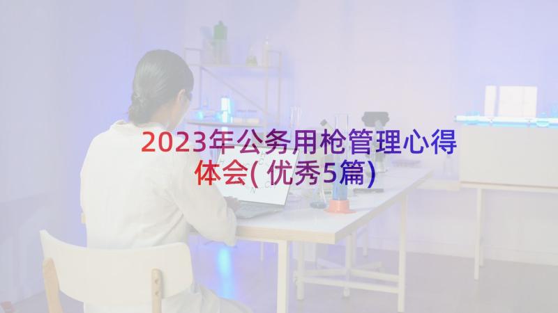 2023年公务用枪管理心得体会(优秀5篇)