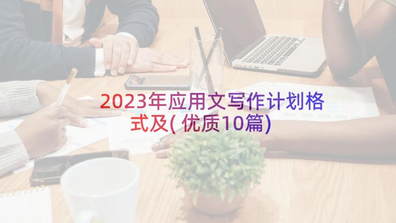 2023年应用文写作计划格式及(优质10篇)
