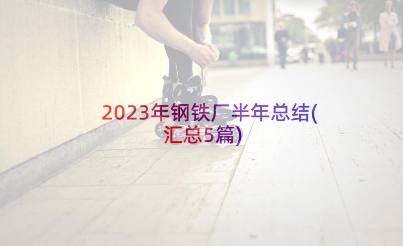 2023年钢铁厂半年总结(汇总5篇)