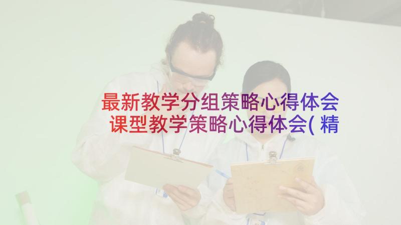 最新教学分组策略心得体会 课型教学策略心得体会(精选5篇)