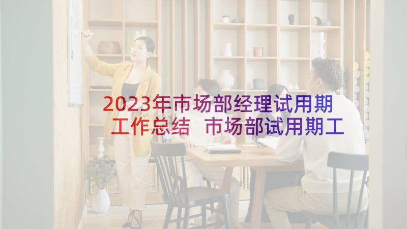 2023年市场部经理试用期工作总结 市场部试用期工作总结(优秀5篇)