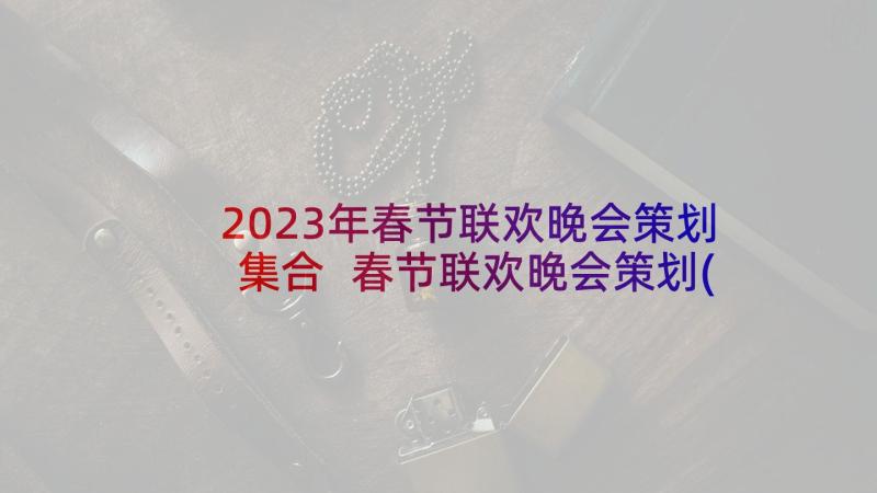 2023年春节联欢晚会策划集合 春节联欢晚会策划(优质5篇)