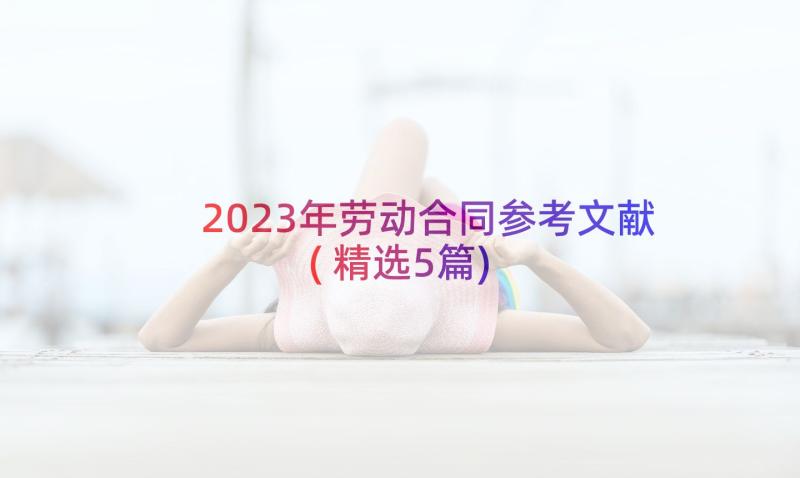 2023年劳动合同参考文献(精选5篇)