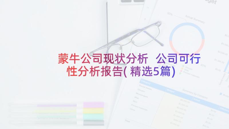 蒙牛公司现状分析 公司可行性分析报告(精选5篇)