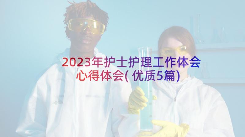 2023年护士护理工作体会心得体会(优质5篇)