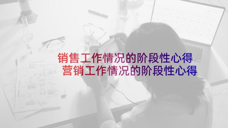 销售工作情况的阶段性心得 营销工作情况的阶段性心得体会(实用5篇)