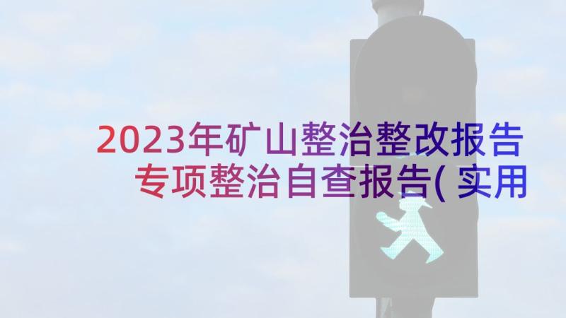 2023年矿山整治整改报告 专项整治自查报告(实用5篇)