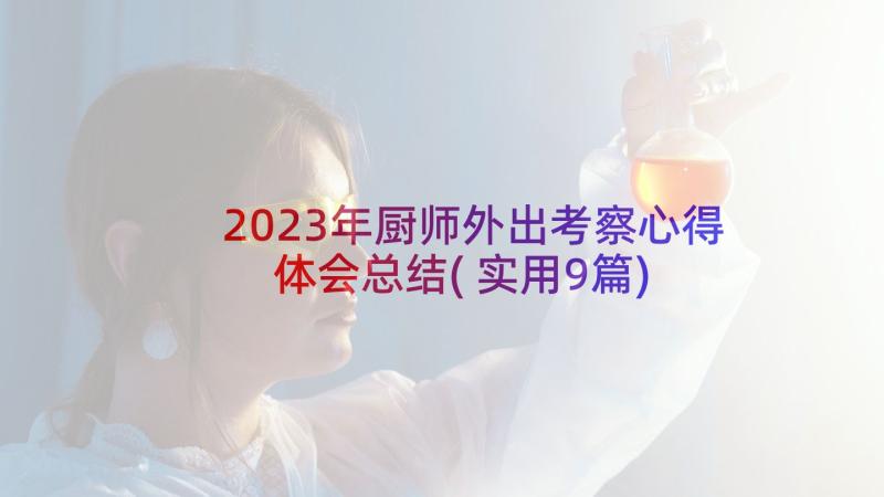 2023年厨师外出考察心得体会总结(实用9篇)